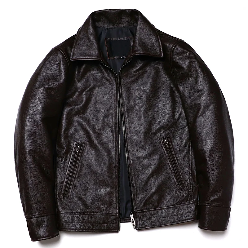 2022 New Brown Genuine Leather Jacket Men's 100% Natural Cowhide Casual Jackets Coat Spring and Autumn Clothes Size S-6XL
2022 New Brown Genuine Leather Jacket Men's 100% Natural Cowhide Casual Jackets Coat Spring and Autumn Clothes Size S-6XL