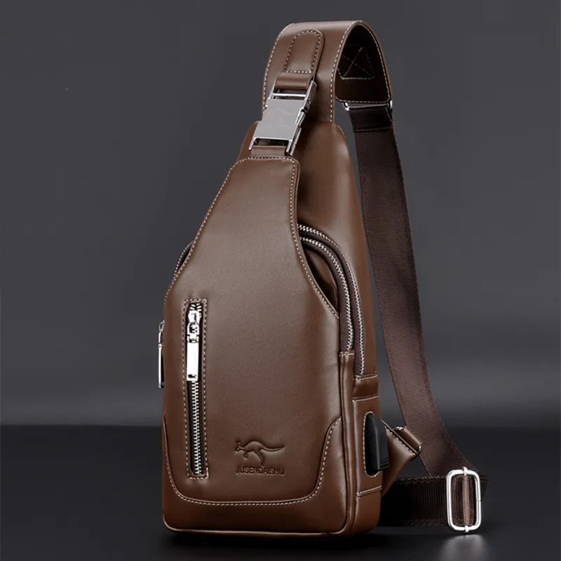 Fashion Men USB Charging Shoulder Bag Vintage PU Leather Crossbody Messenger Bag Male Trendy Sports Sling Bag
Fashion Men USB Charging Shoulder Bag Vintage PU Leather Crossbody Messenger Bag Male Trendy Sports Sling Bag
