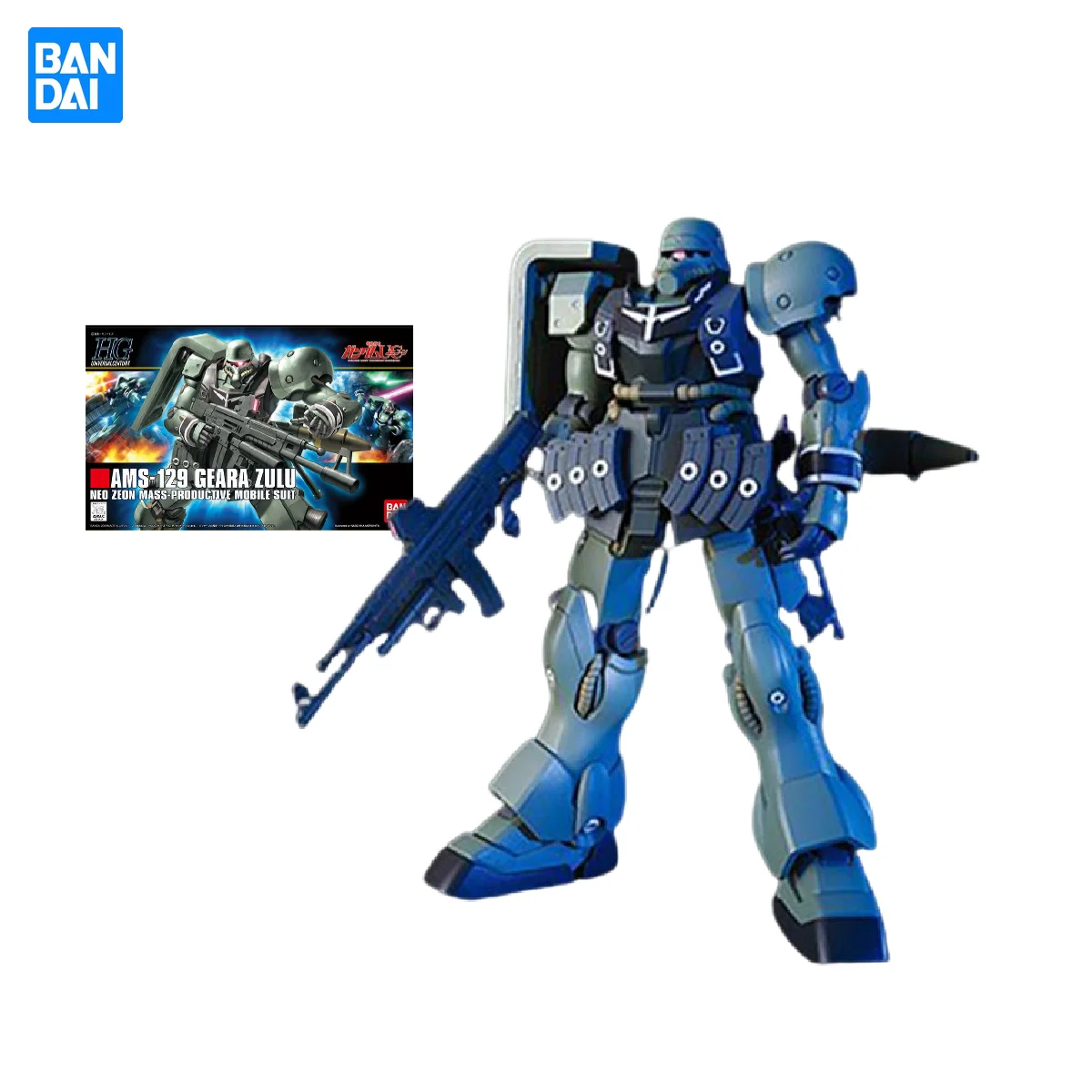 Bandai Original Gundam HGUC AMS-129 GEARA ZULU Anime Action Figure Assembled Model Collection Gift for Friends
Bandai Original Gundam HGUC AMS-129 GEARA ZULU Anime Action Figure Assembled Model Collection Gift for Friends