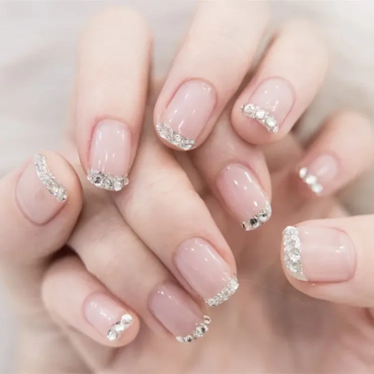 24Pcs Crystal Diamond Fake Nails Press On Nails Square Artificial Nails With 24Pcs Adhesive Tapes False Nails Nail Tips
24Pcs Crystal Diamond Fake Nails Press On Nails Square Artificial Nails With 24Pcs Adhesive Tapes False Nails Nail Tips