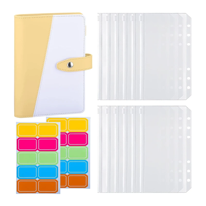 A6 PU 6-Ring Binder Budget Cover A6 Binder Pockets Expense Budget Sheets for Money Saving Cash Envelopes System
A6 PU 6-Ring Binder Budget Cover A6 Binder Pockets Expense Budget Sheets for Money Saving Cash Envelopes System