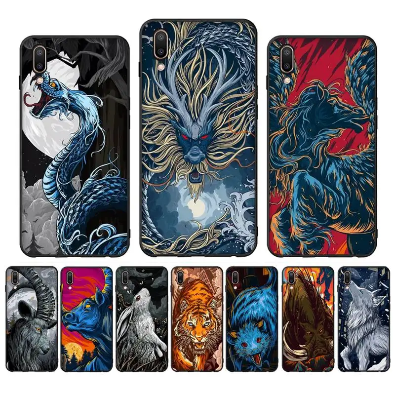 Chinese zodiac style Phone Case Case For Oppo Reno Realme C3 6Pro Cover For vivo Y91C Y17 Y19 Funda Capa
Chinese zodiac style Phone Case Case For Oppo Reno Realme C3 6Pro Cover For vivo Y91C Y17 Y19 Funda Capa
