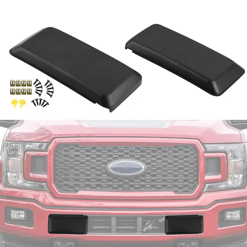 Front Bumper Guard Cover Compatible For F-150 2018-2020 JL3Z17E810AB Bumper Filler Insert Caps Pads Replacement 
Front Bumper Guard Cover Compatible For F-150 2018-2020 JL3Z17E810AB Bumper Filler Insert Caps Pads Replacement