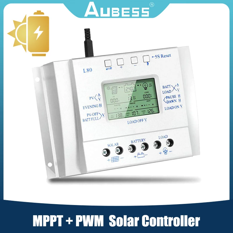 PWM MPPT Solar Panel Regulator 12V/24V Timer Efficient Energy Saving LCD Solar Charge Controller For Solar Photovoltaic System
PWM MPPT Solar Panel Regulator 12V/24V Timer Efficient Energy Saving LCD Solar Charge Controller For Solar Photovoltaic System
