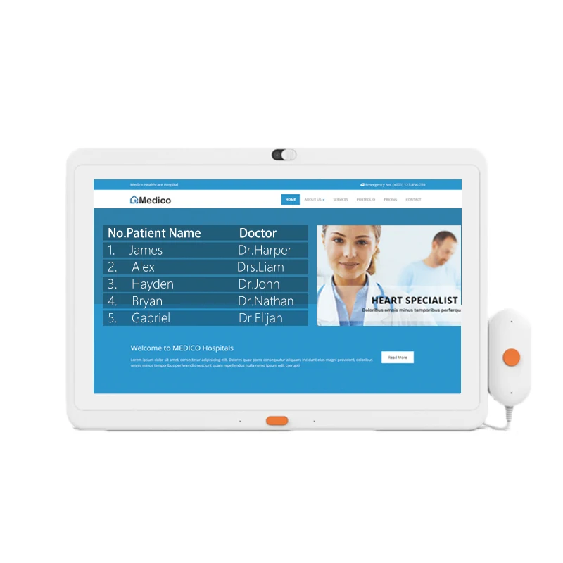 10.1" 13.3" 15.6inch Medical Use Android Tablet Patient Care Call Handle Service Multi Interface Android Poe Tablet
10.1" 13.3" 15.6inch Medical Use Android Tablet Patient Care Call Handle Service Multi Interface Android Poe Tablet