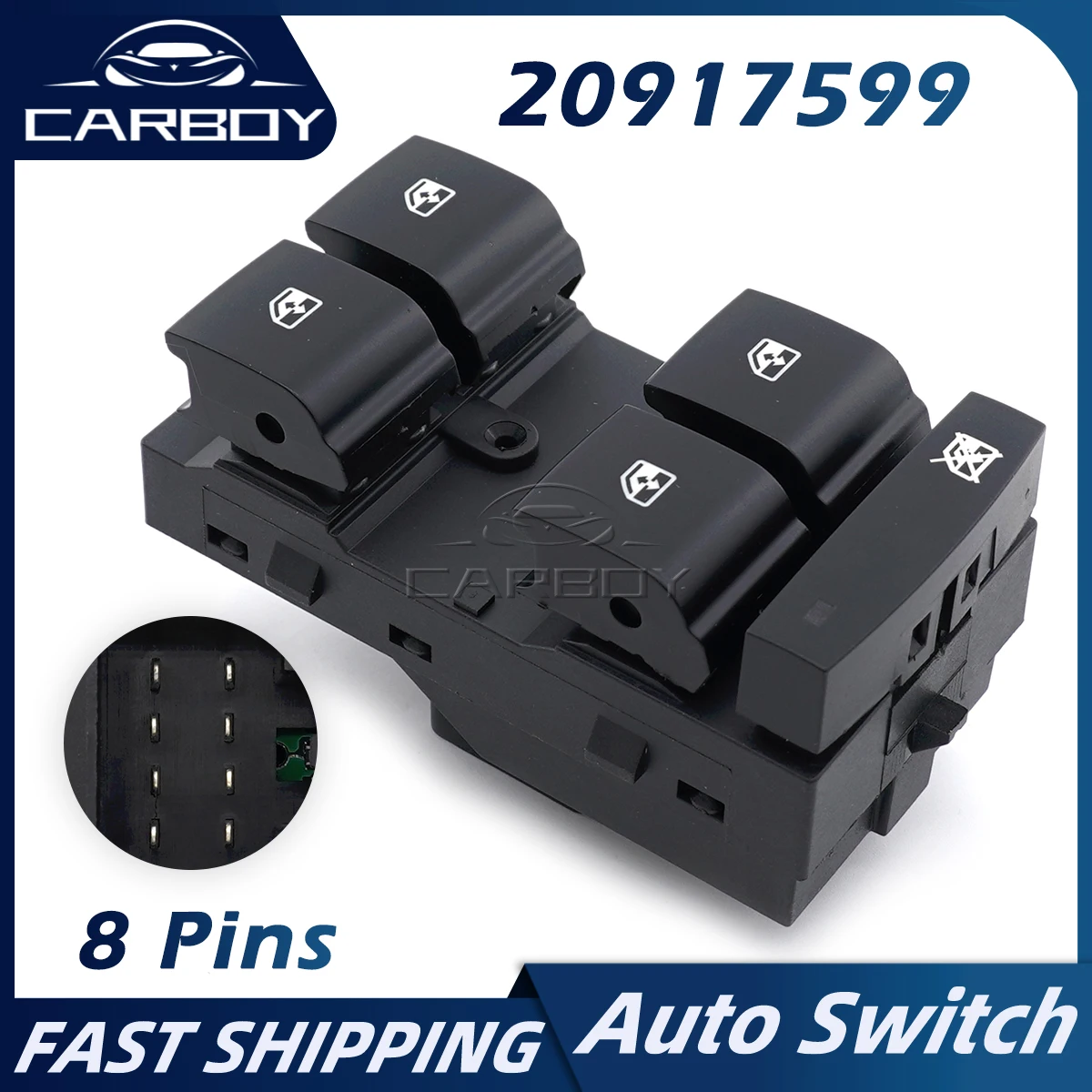 20917599 Car Electricl Power Window Lifter Switch With Door Window Glass Lock Button For Chevrolet Equinox 2010-2017
20917599 Car Electricl Power Window Lifter Switch With Door Window Glass Lock Button For Chevrolet Equinox 2010-2017