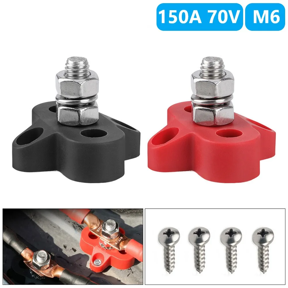 M6 Terminal Block Studs 48V Junction Block Bus Bar Insulated Dual Heavy Duty Power Distribution Stud Positive Negative RV
M6 Terminal Block Studs 48V Junction Block Bus Bar Insulated Dual Heavy Duty Power Distribution Stud Positive Negative RV