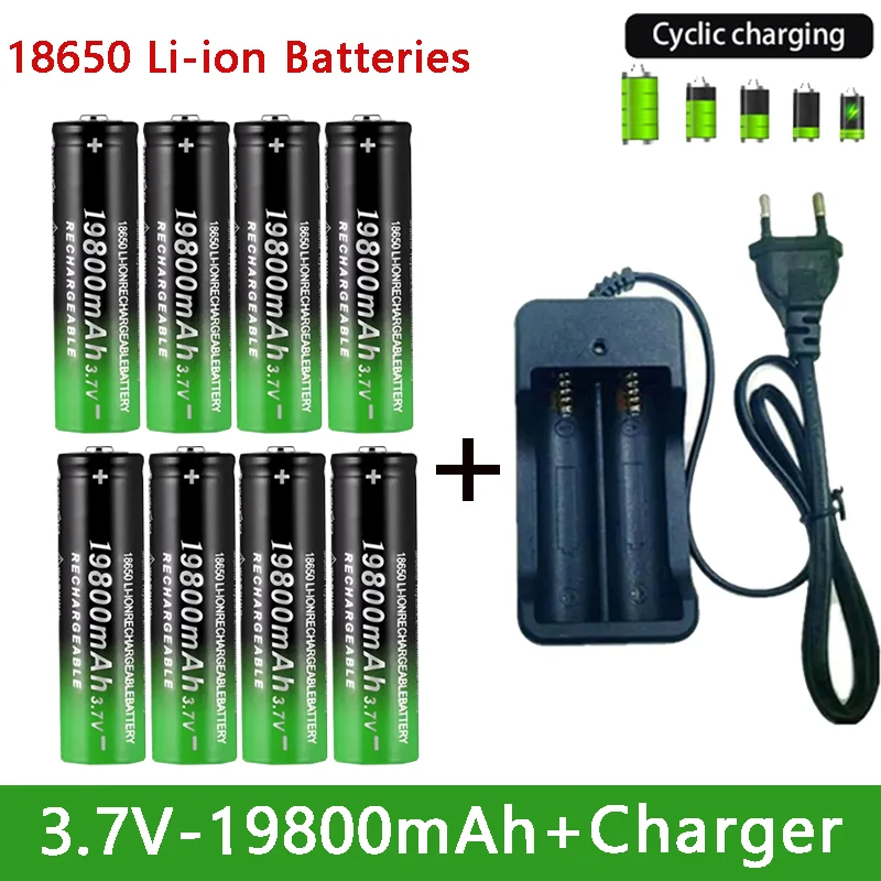 18650 Battery 2023NewBestselling 19800mAh+Charger 3.7V 18650Li-ion Batteries Rechargeable Battery for Remote Control Screwdriver
18650 Battery 2023NewBestselling 19800mAh+Charger 3.7V 18650Li-ion Batteries Rechargeable Battery for Remote Control Screwdriver