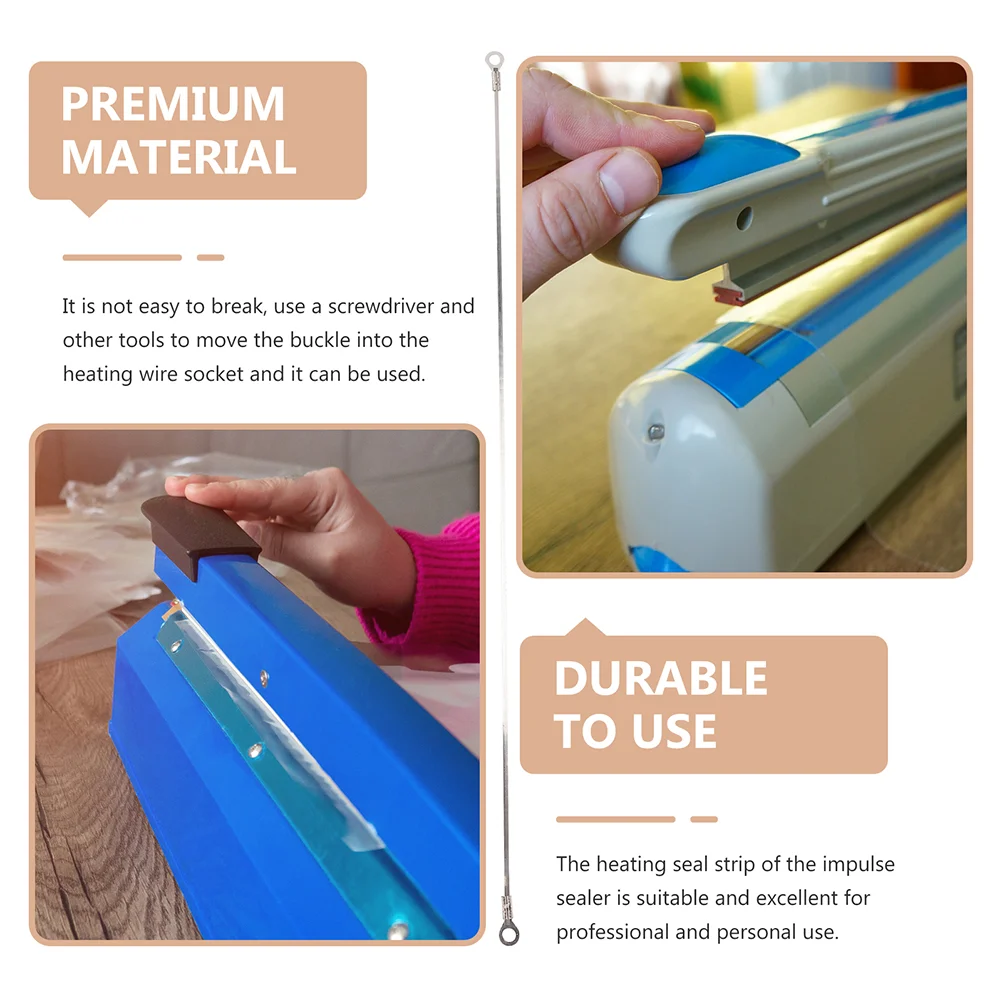 10 Pcs Sealing Machine Accessory Sealer Seal Strips Hand Sealers Strip Sealer Round Wire Sealer Heating Strips
10 Pcs Sealing Machine Accessory Sealer Seal Strips Hand Sealers Strip Sealer Round Wire Sealer Heating Strips