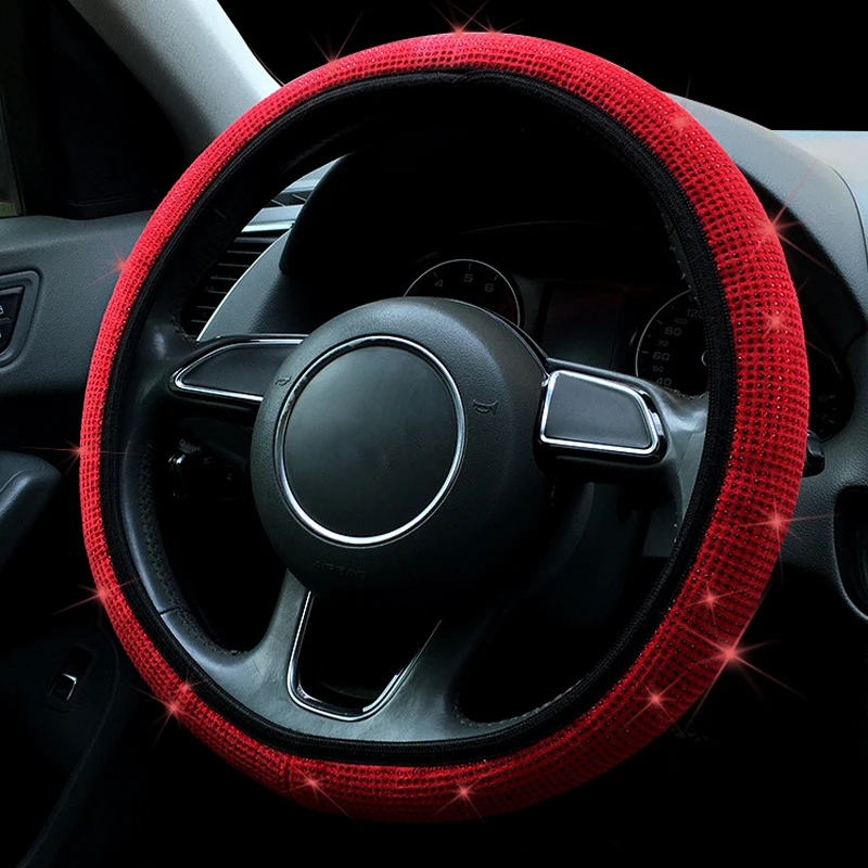 Чехол рулевого колеса автомобиля Стразы Bling 36-38 см без внутреннего кольца Four Seasons для женщин универсальные автомобильные аксессуары
Чехол рулевого колеса автомобиля Стразы Bling 36-38 см без внутреннего кольца Four Seasons для женщин универсальные автомобильные аксессуары