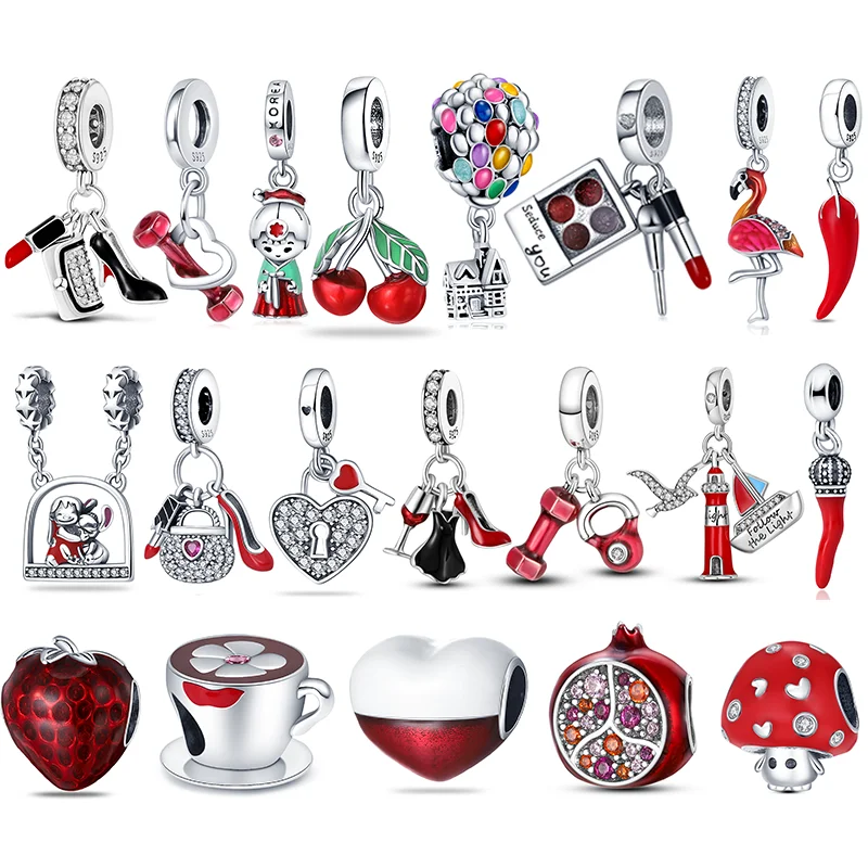 Flamingo Red Series Koi Enamel Beads Charms Suitable For Original 925 Sterling Silver Pandora Bracelet Bangle DIY Making Jewelry
Flamingo Red Series Koi Enamel Beads Charms Suitable For Original 925 Sterling Silver Pandora Bracelet Bangle DIY Making Jewelry