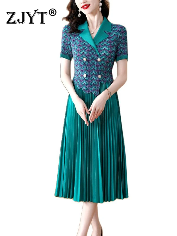 ZJYT Summer Print Patchwork Pleated Dresses for Women 2023 Elegant Vestidos Vintage Casual Holiday Robe Femmes High Stretch
ZJYT Summer Print Patchwork Pleated Dresses for Women 2023 Elegant Vestidos Vintage Casual Holiday Robe Femmes High Stretch