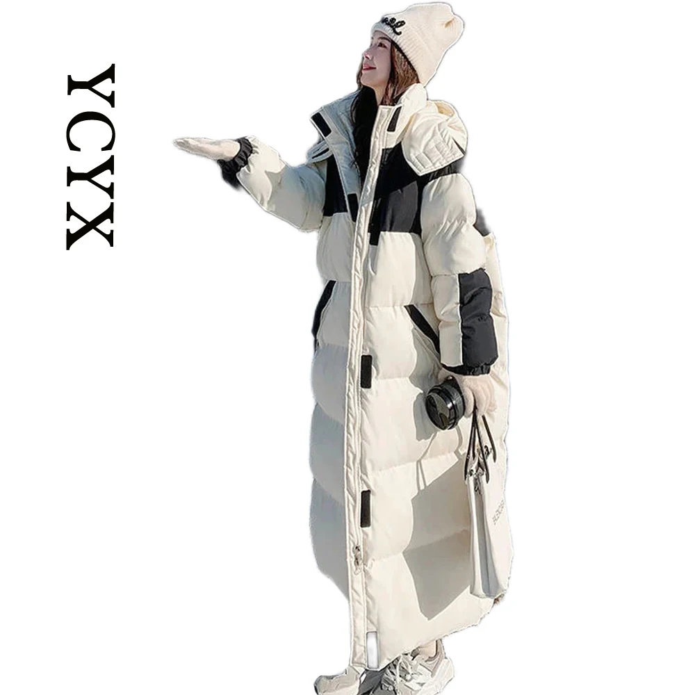 YCYX Women X-long Winter Coat Thick Warm Parkas Cotton Ladies Jacket Hooded Female Outcoat Snowy Clothing Fit 100kg Wear YC194
YCYX Women X-long Winter Coat Thick Warm Parkas Cotton Ladies Jacket Hooded Female Outcoat Snowy Clothing Fit 100kg Wear YC194