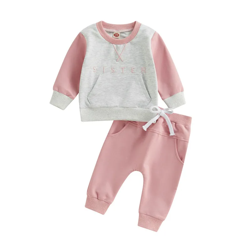 Спортивный костюм для мальчиков 0-3 лет, кофта с длинным рукавом и круглым вырезом, с буквенным принтом и однотонные длинные штаны, комплект и...
Спортивный костюм для мальчиков 0-3 лет, кофта с длинным рукавом и круглым вырезом, с буквенным принтом и однотонные длинные штаны, комплект и...
