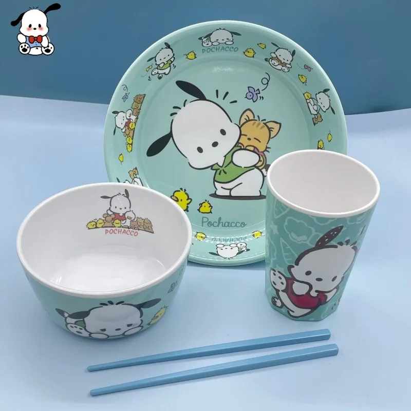 Sanrio Pachacco Kawaii Cartoon Cutlery Children's Tableware Set Eating Bowl Household Dinner Plate Cute Anime Spoon Chopsticks
Sanrio Pachacco Kawaii Cartoon Cutlery Children's Tableware Set Eating Bowl Household Dinner Plate Cute Anime Spoon Chopsticks