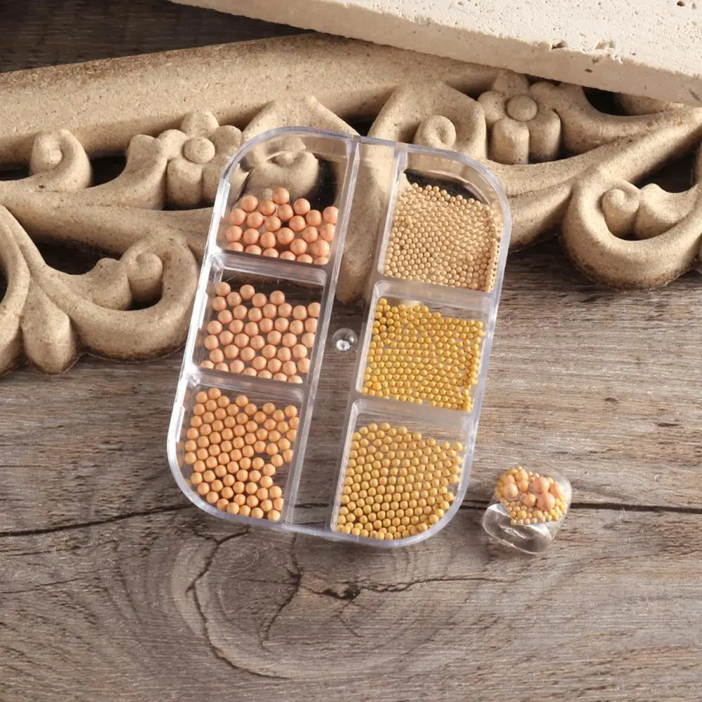 6 Grids/Box Nail Jewelry Stylish Nail Art Faux Pearls Creative Fall-proof Nail Art Decoration
6 Grids/Box Nail Jewelry Stylish Nail Art Faux Pearls Creative Fall-proof Nail Art Decoration