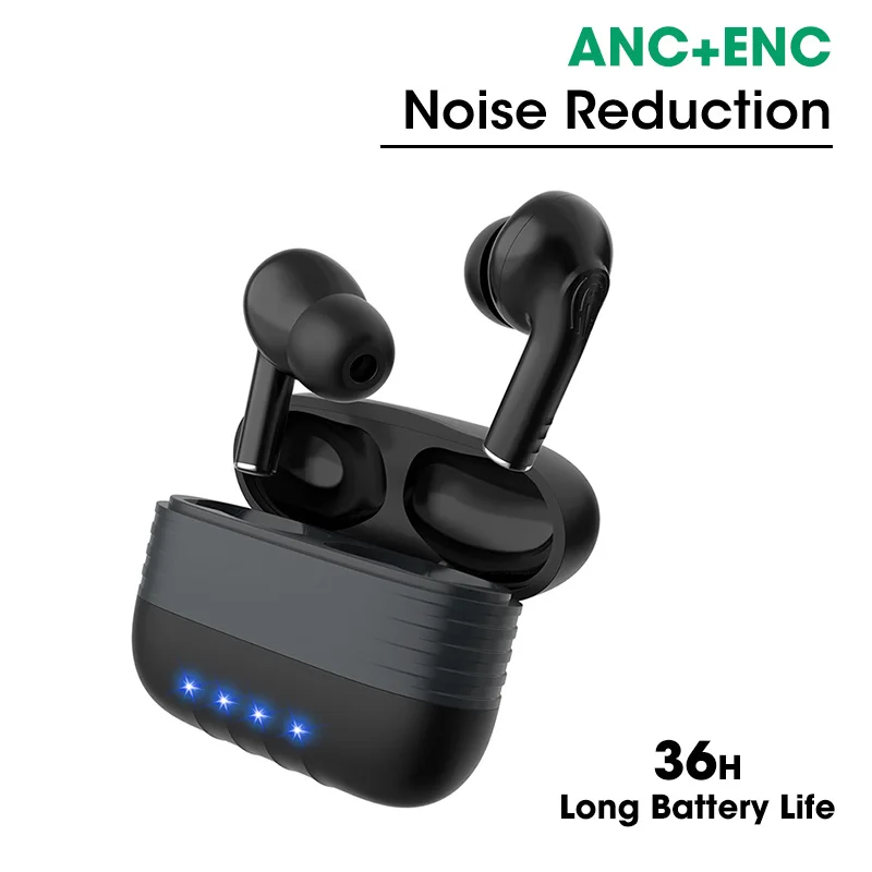 Wireless Headphones ANC Noise Canceling Bluetooth 5.1 Earphone IPX5 Waterproof Sports Headset Earbuds with Microphone HD Call
Wireless Headphones ANC Noise Canceling Bluetooth 5.1 Earphone IPX5 Waterproof Sports Headset Earbuds with Microphone HD Call