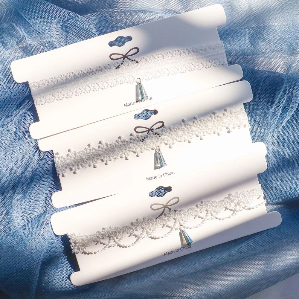 Super Fairy White Lace Blue Crystal Pendant Necklace Hollow Short Clavicle Chain CHOKER Necklaces Sexy Jewelry
Super Fairy White Lace Blue Crystal Pendant Necklace Hollow Short Clavicle Chain CHOKER Necklaces Sexy Jewelry