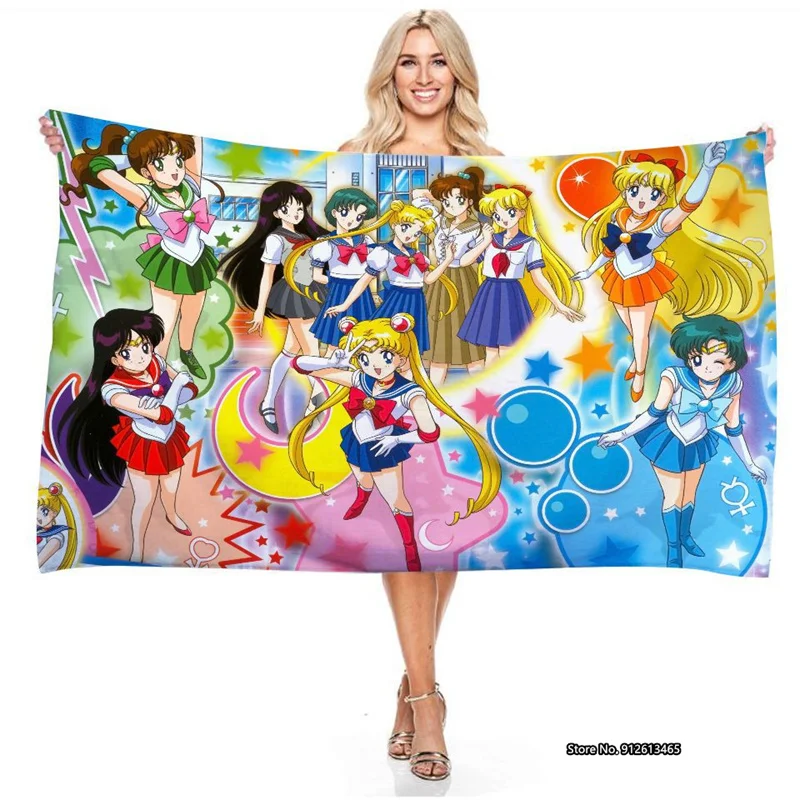 Fashion Personality Sailor Moon Shower Curtain Children Baby 3D Digital Printed Rectangular Microfiber Absorbent Towel
Fashion Personality Sailor Moon Shower Curtain Children Baby 3D Digital Printed Rectangular Microfiber Absorbent Towel
