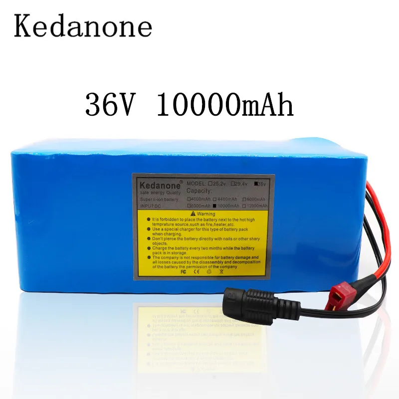 New Original 36V 10Ah 10S3P 500W High Power Capacity 18650 Lithium Battery 10000mAh Electric Bike BMS Scooter Battery
New Original 36V 10Ah 10S3P 500W High Power Capacity 18650 Lithium Battery 10000mAh Electric Bike BMS Scooter Battery