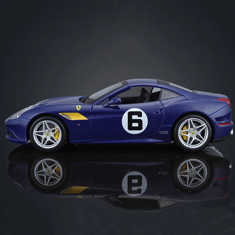 Модель автомобиля Bburago в масштабе 1:18 Ferrari California T на годовщину 10-го юбилея из голубого сплава, модель автомобиля, украшение для коллекции, Подарочная игрушка
Модель автомобиля Bburago в масштабе 1:18 Ferrari California T на годовщину 10-го юбилея из голубого сплава, модель автомобиля, украшение для коллекции, Подарочная игрушка