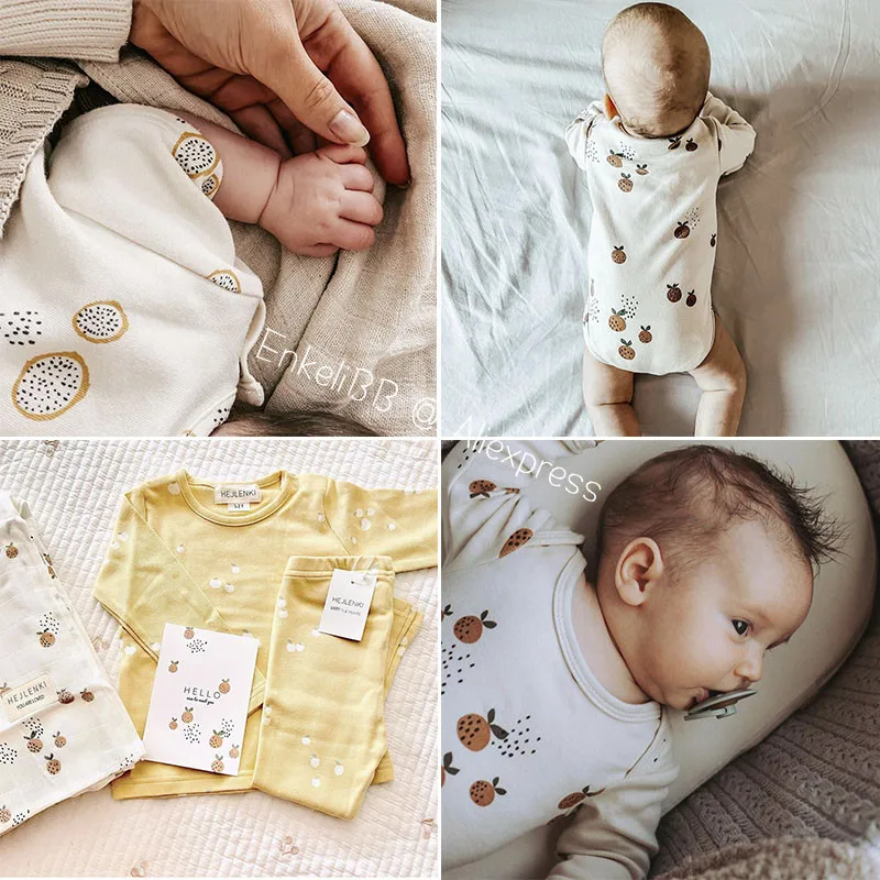 EnkeliBB Cute Super Quality Baby Orange Print Cotton Sets 100% Cotton Lovely Design Toddler Boy Girl Clothes Summer Outfits
EnkeliBB Cute Super Quality Baby Orange Print Cotton Sets 100% Cotton Lovely Design Toddler Boy Girl Clothes Summer Outfits