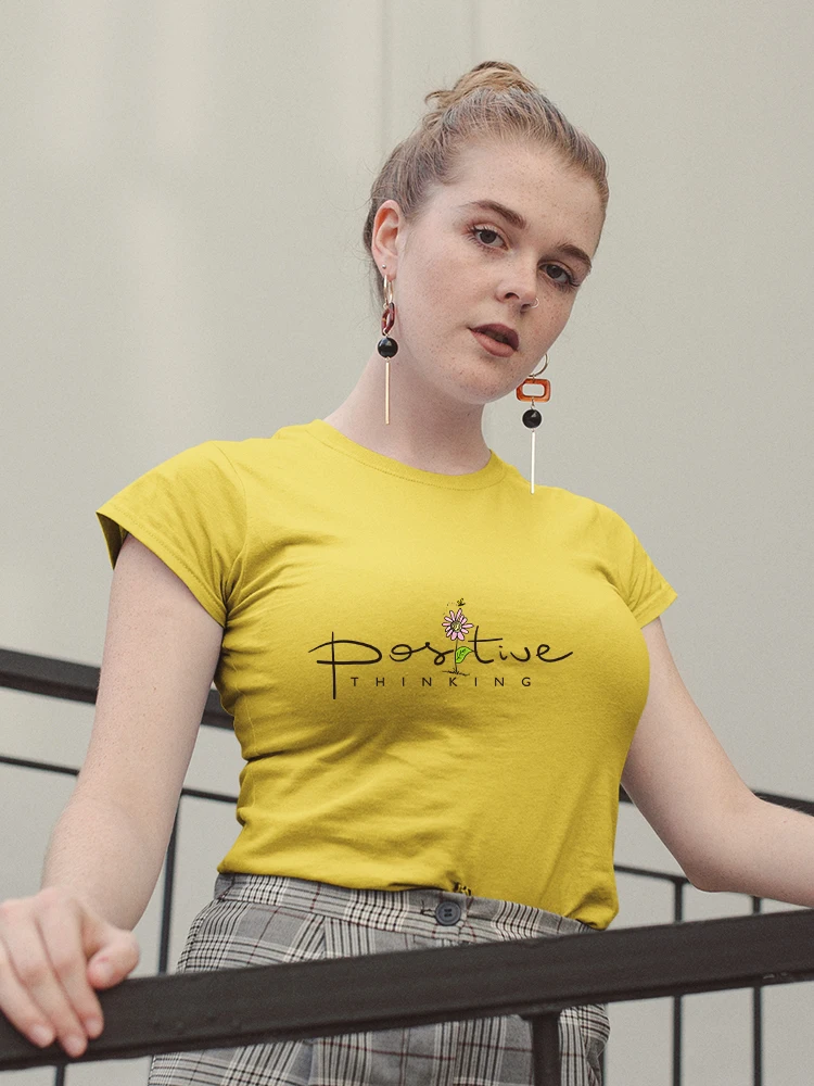Yeskuni Postive Thinking Artsy Fashion T Shirt Women Writer Casual Short Sleeve Ropa Tumblr Mujer France Aesthetic Free Shipping
Yeskuni Postive Thinking Artsy Fashion T Shirt Women Writer Casual Short Sleeve Ropa Tumblr Mujer France Aesthetic Free Shipping
