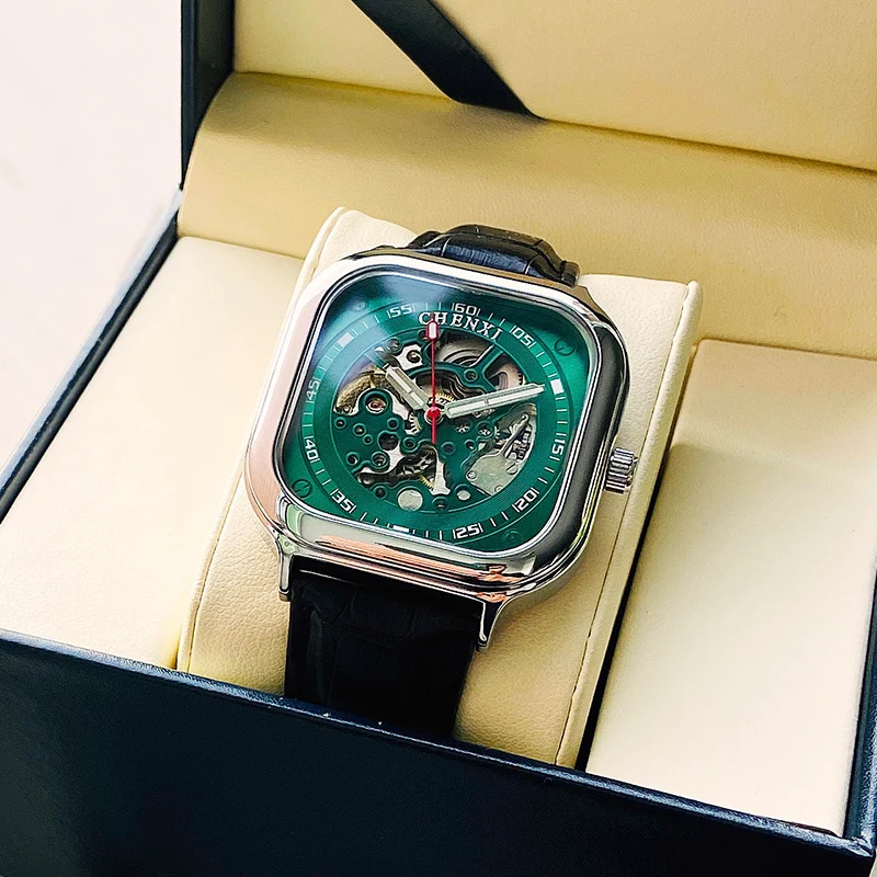 Square watch men's mechanical watch automatic hollow men's student personality waterproof men's watch
Square watch men's mechanical watch automatic hollow men's student personality waterproof men's watch