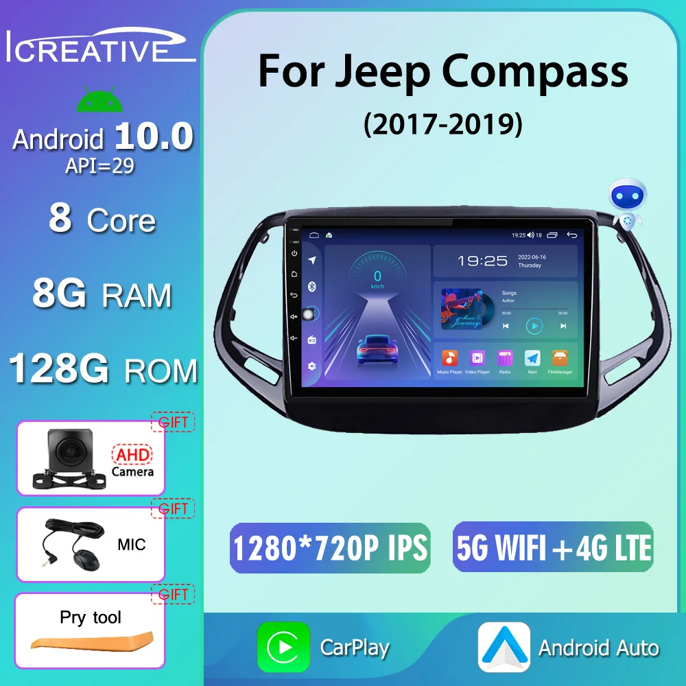 8G 128G Android 10.0 DSP Car Radio GPS Multimedia Player For Jeep Compass 2017 - 2019 BT WIFI RDS No 2din DVD HU Tape Recorder
8G 128G Android 10.0 DSP Car Radio GPS Multimedia Player For Jeep Compass 2017 - 2019 BT WIFI RDS No 2din DVD HU Tape Recorder