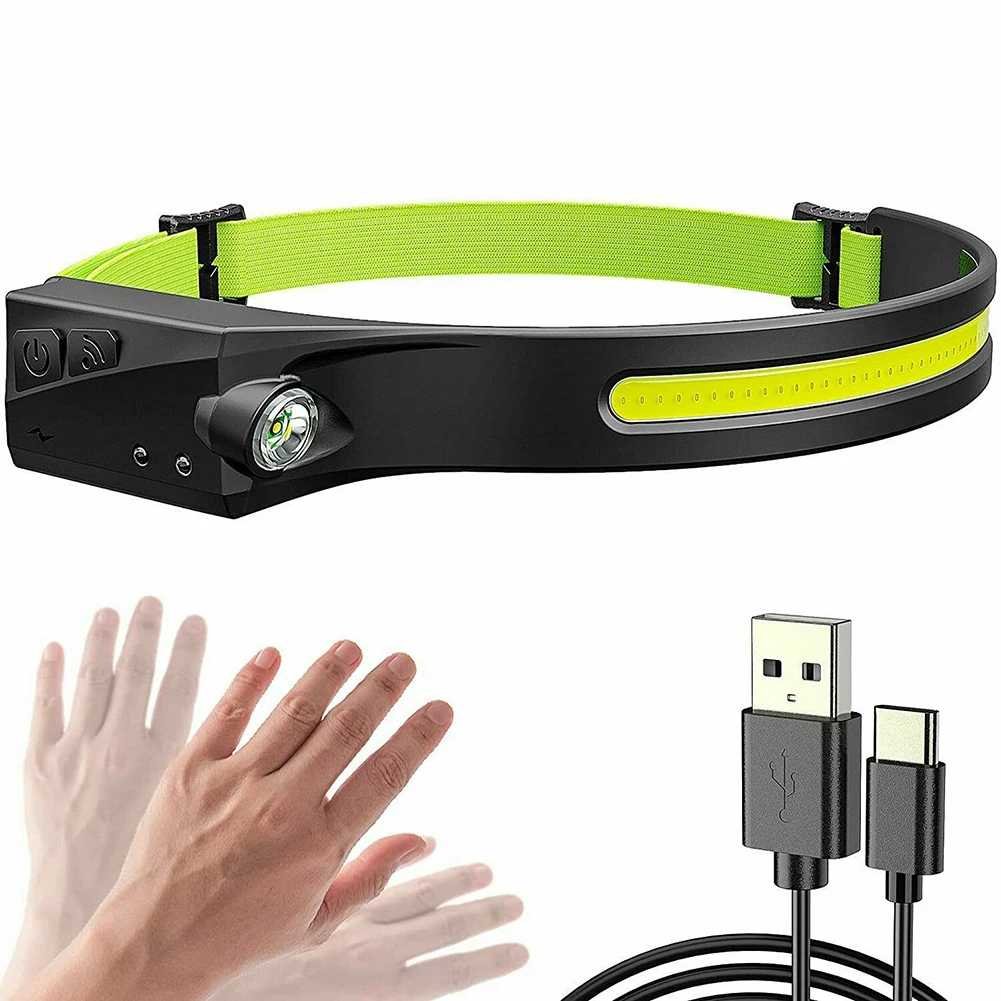 COB LED Headlamp Reflective Headlight Torch Flashlight Work Light Bar Head Band Headlight Camping Head Torch Camping Tool
COB LED Headlamp Reflective Headlight Torch Flashlight Work Light Bar Head Band Headlight Camping Head Torch Camping Tool
