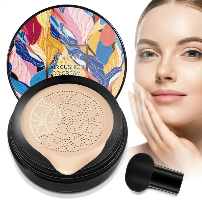 

Mushroom Head Air Cushion CC Cream Makeup Concealer Brightening Waterproof BB Cream Liquid Foundation Face Cosmetic Maquiagem