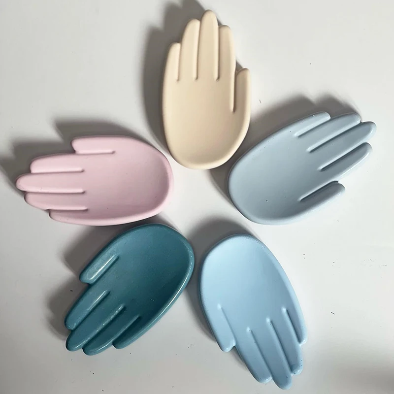 Hand Shaped Tray Plaster Silicone Molds for DIY Handmade Uv Epoxy Concrete Clay Flower Heart Small Dish Mould Home Crafts Decor
Hand Shaped Tray Plaster Silicone Molds for DIY Handmade Uv Epoxy Concrete Clay Flower Heart Small Dish Mould Home Crafts Decor