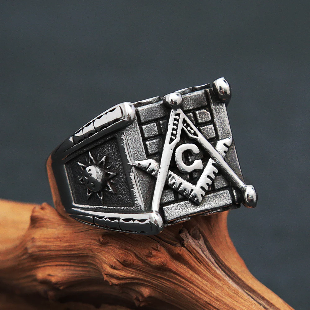 Vintage Freemasonry Letter G Ring Men Classic Sun Moon Stamp 316L Stainless Steel Masonic Ring Biker Amulet Jewelry Gift
Vintage Freemasonry Letter G Ring Men Classic Sun Moon Stamp 316L Stainless Steel Masonic Ring Biker Amulet Jewelry Gift