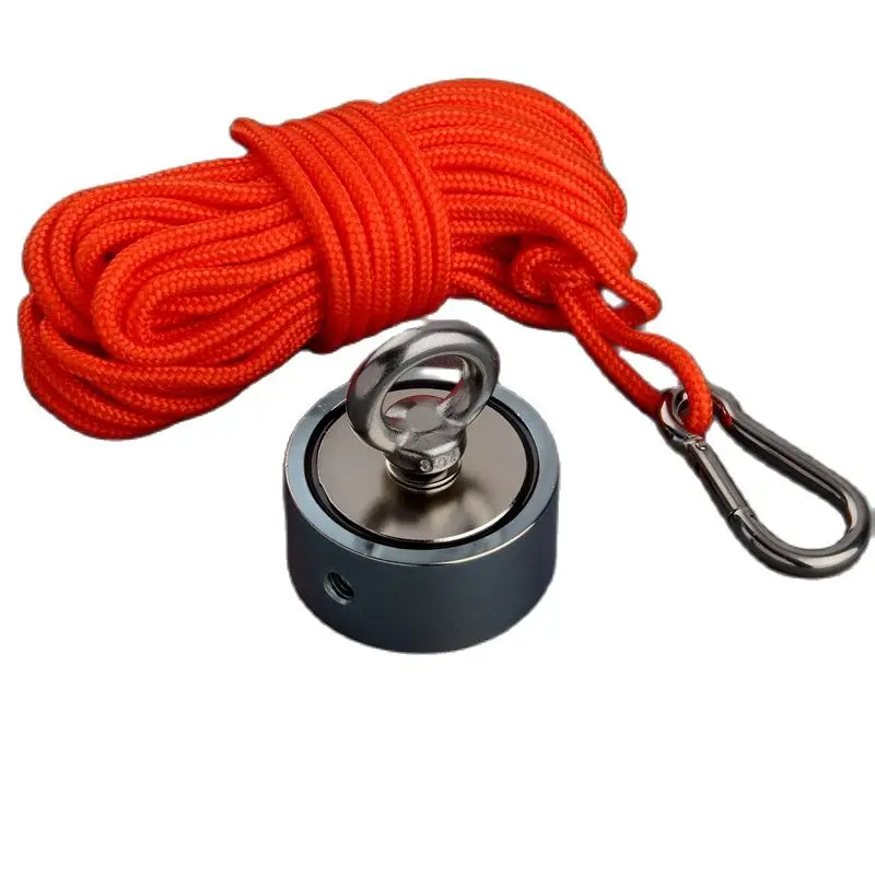 Double Sided 80KG*2 Super Fishing Magnets Imanes N52 Magnet Recovery Magnet Magnetic Material Base with 10M Rope
Double Sided 80KG*2 Super Fishing Magnets Imanes N52 Magnet Recovery Magnet Magnetic Material Base with 10M Rope