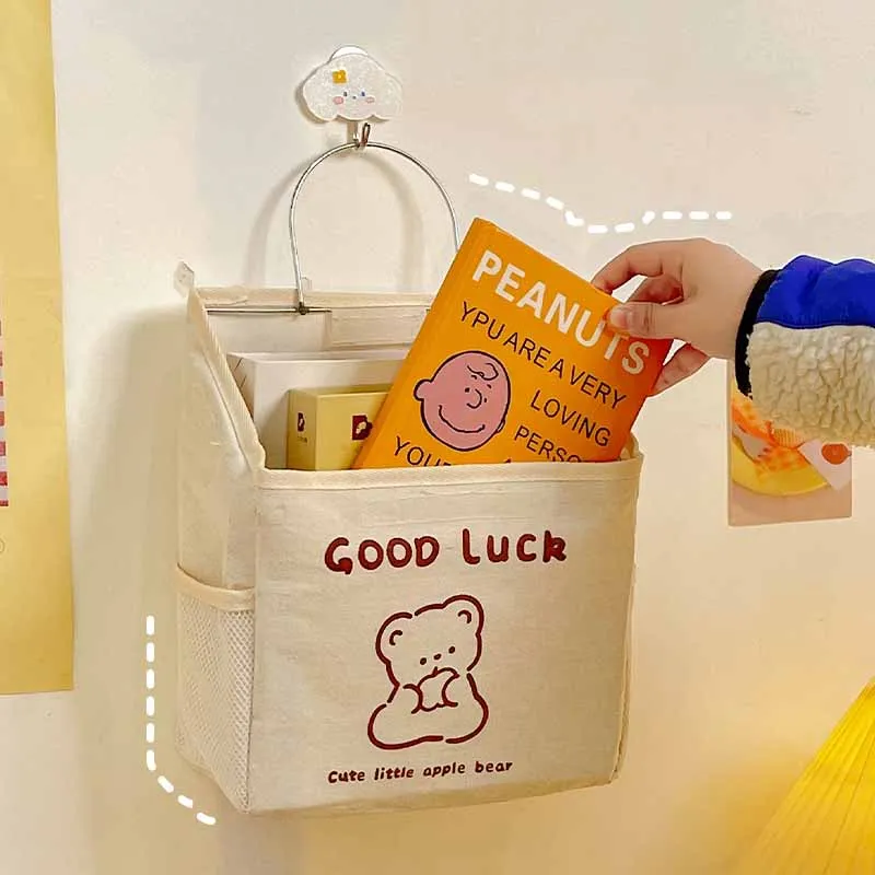Wall-Mounted Storage Bag Kawaii Bear Hanging Storage Bags Home Square Sundries Cotton Linen Cosmetic Underware Storage Box
Wall-Mounted Storage Bag Kawaii Bear Hanging Storage Bags Home Square Sundries Cotton Linen Cosmetic Underware Storage Box