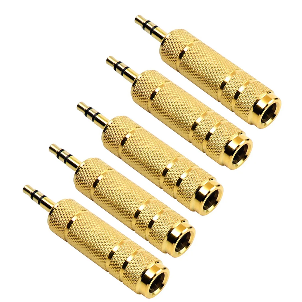 5pcs 6.5 Mm Socket Female To 3.5 Mm Plug Male Stereo Audio Adapter Jack Converter For Headphone Microphone
5pcs 6.5 Mm Socket Female To 3.5 Mm Plug Male Stereo Audio Adapter Jack Converter For Headphone Microphone