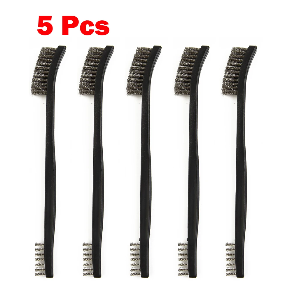 5 Pcs Hand Brush Double Head Wire Brush Steel Brass Nylon Cleaning Brush 170mm For Metal Rust Removal Polishing Manual Tool
5 Pcs Hand Brush Double Head Wire Brush Steel Brass Nylon Cleaning Brush 170mm For Metal Rust Removal Polishing Manual Tool