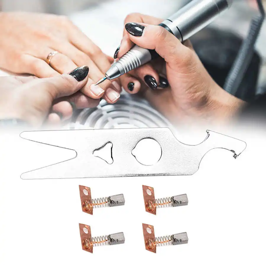 2 Pairs Carbon Brush Wrench Set Nail Drill Handpiece Accessory Polisher Replacement Part for Nail Art Manicure Polishing Machine
2 Pairs Carbon Brush Wrench Set Nail Drill Handpiece Accessory Polisher Replacement Part for Nail Art Manicure Polishing Machine