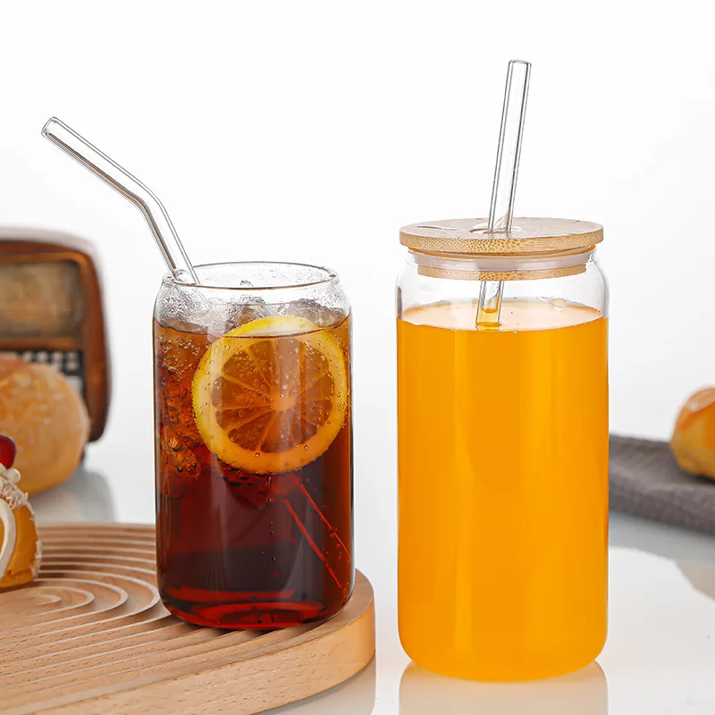 400/480ML Glass Cup Cold Drink Coffee Mug With Lid and Straw Transparent Beer Can Juice Milk Cola Glass Cup Creative Drinkware
400/480ML Glass Cup Cold Drink Coffee Mug With Lid and Straw Transparent Beer Can Juice Milk Cola Glass Cup Creative Drinkware