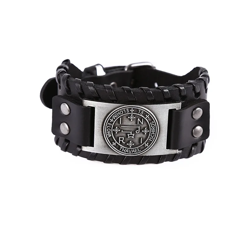 2022 New Trendy Creative Explosive Punk Retro Style Special Symbol Leather Men's Bracelet Fashion Trend Men's Bracelet
2022 New Trendy Creative Explosive Punk Retro Style Special Symbol Leather Men's Bracelet Fashion Trend Men's Bracelet