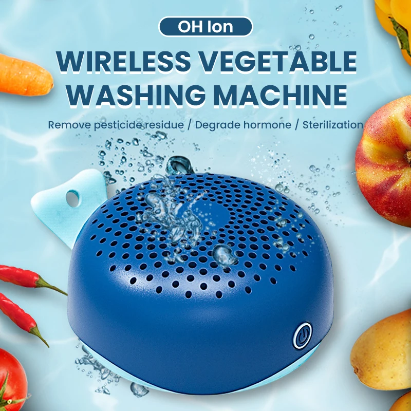 Portable Food Purifier OH Ion 2000Mah Fruit Vegetable Washer Safety Household Wireless USB Bacteria Sterilization Cleaner
Portable Food Purifier OH Ion 2000Mah Fruit Vegetable Washer Safety Household Wireless USB Bacteria Sterilization Cleaner