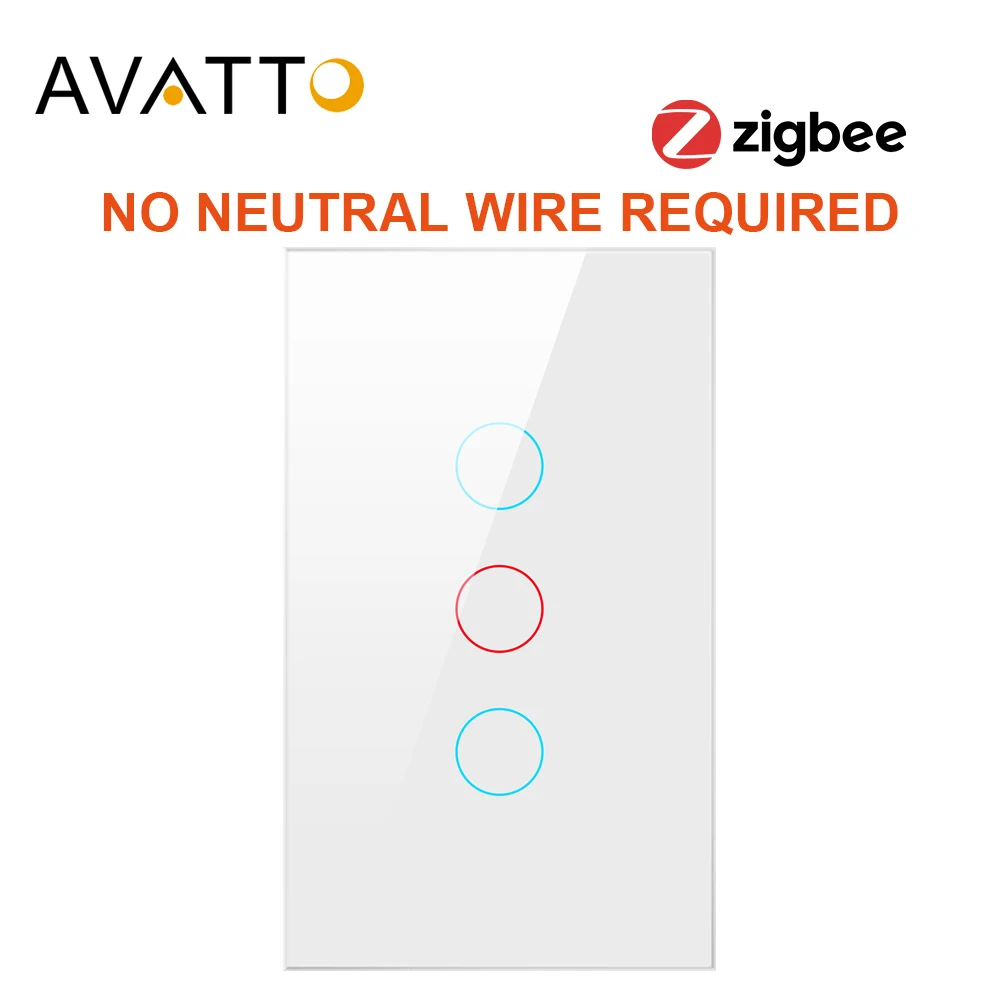 AVATTO Tuya Zigbee Smart Switch No Neutral Wire No Capacitor, Smart Home Touch Light Switches works with Alexa ,Google Home Echo
AVATTO Tuya Zigbee Smart Switch No Neutral Wire No Capacitor, Smart Home Touch Light Switches works with Alexa ,Google Home Echo