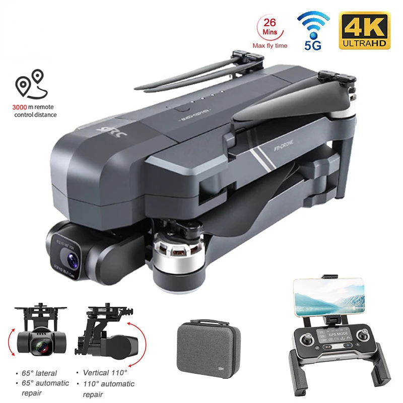 New Drone F11s Pro 4K Profesional Camera 2-Axis Gimbal Anti-Shake Aerial Photography Foldable Aircraft Brushless RC Distance 3KM
New Drone F11s Pro 4K Profesional Camera 2-Axis Gimbal Anti-Shake Aerial Photography Foldable Aircraft Brushless RC Distance 3KM