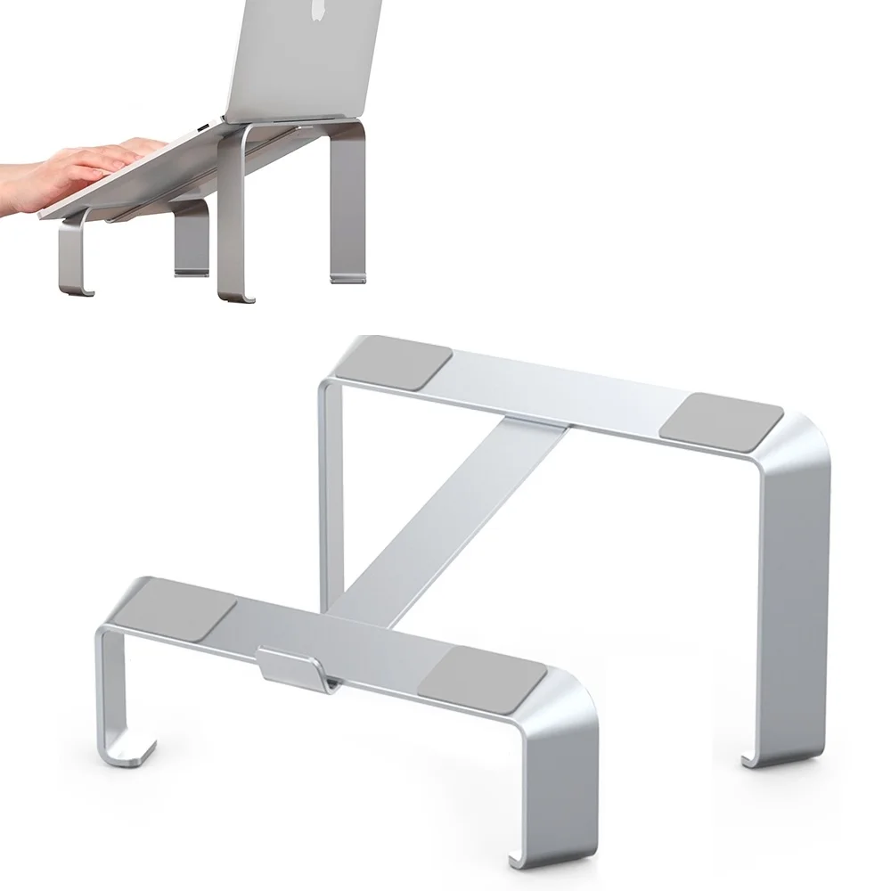 Подставка для ноутбука, алюминиевый держатель для ноутбука Macbook Air Pro, портативный кронштейн для охлаждения настольного компьютера
Подставка для ноутбука, алюминиевый держатель для ноутбука Macbook Air Pro, портативный кронштейн для охлаждения настольного компьютера