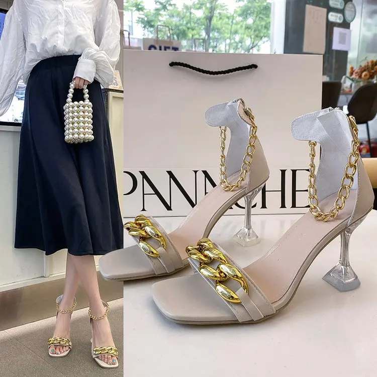 Plus Size Women's Shoes Summer Stiletto Sandals Women's Open Toe Korean Fashion High Heels Peep Toe Sandals for Women Pumps
Plus Size Women's Shoes Summer Stiletto Sandals Women's Open Toe Korean Fashion High Heels Peep Toe Sandals for Women Pumps
