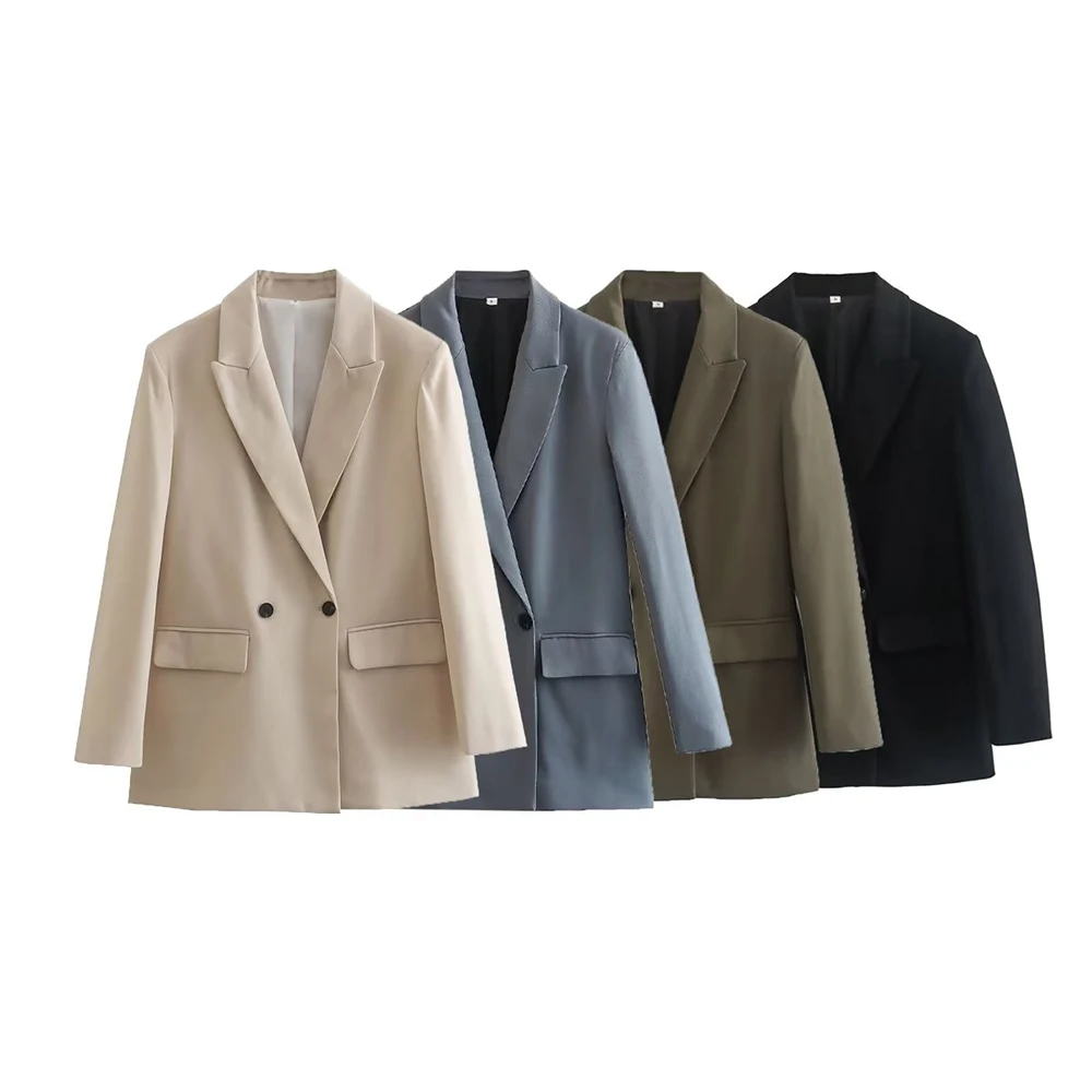PB&ZA Women 2022 Autumn New Fashion Double Breasted Loose Blazer Casual Coat Vintage Long Sleeve Office Lady Female Outerwear
PB&ZA Women 2022 Autumn New Fashion Double Breasted Loose Blazer Casual Coat Vintage Long Sleeve Office Lady Female Outerwear