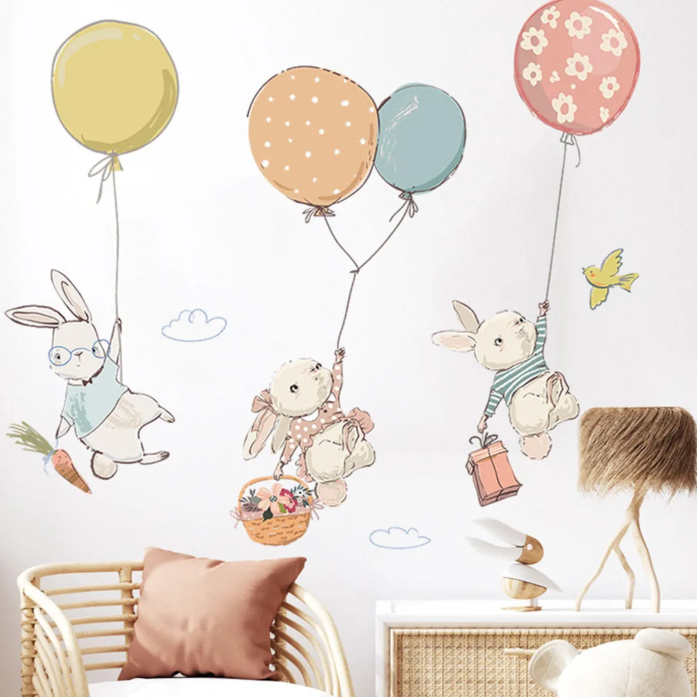 Watercolor Pink Balloon Bunny Cloud Wall Stickers For Kids Room Baby Nursery Room Decoration Wall Decals Boy And Girls Gifts PVC
Watercolor Pink Balloon Bunny Cloud Wall Stickers For Kids Room Baby Nursery Room Decoration Wall Decals Boy And Girls Gifts PVC