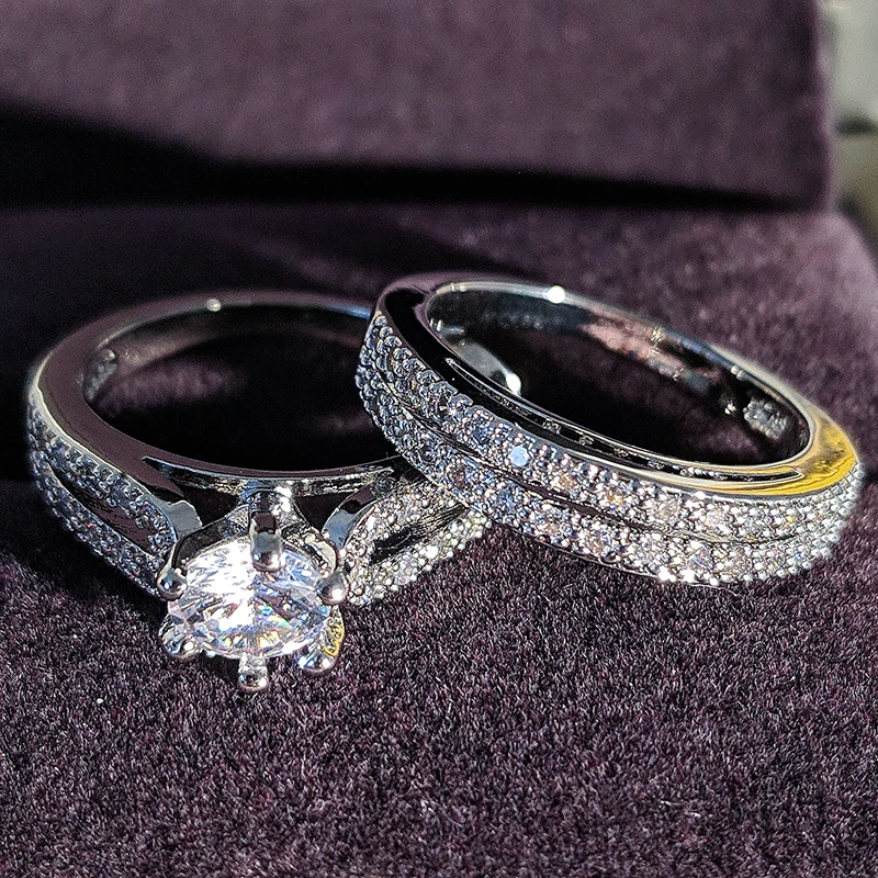 2022 new design trendy silver color bride brand wedding ring set for women engagement anniversary party gift jewelry r4983
2022 new design trendy silver color bride brand wedding ring set for women engagement anniversary party gift jewelry r4983