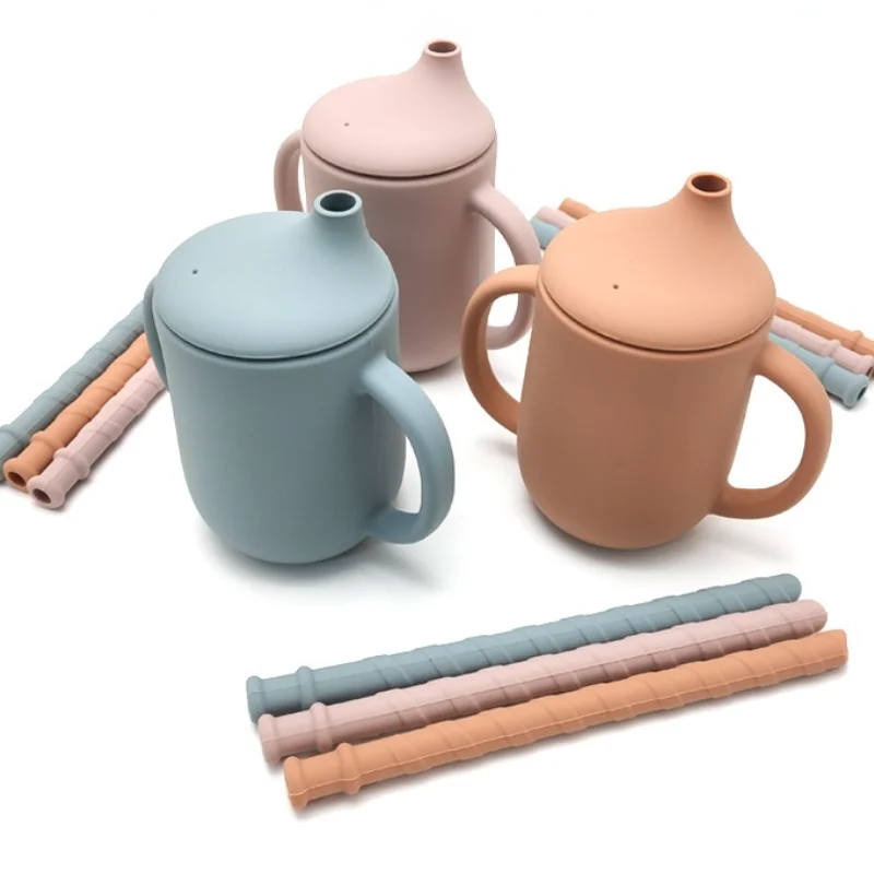 Baby Silicone Straw Drinking Cups With Handle Sippy Bpa Free Children Learning Training Drinkware Food Grade Kids Water Cup
Baby Silicone Straw Drinking Cups With Handle Sippy Bpa Free Children Learning Training Drinkware Food Grade Kids Water Cup