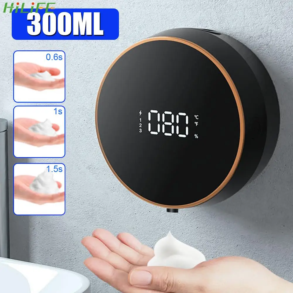 Touchless Infrared Sensor LED Temperature Display Wall Mounted Automatic Foam Soap Dispenser Foam Machine 300ML
Touchless Infrared Sensor LED Temperature Display Wall Mounted Automatic Foam Soap Dispenser Foam Machine 300ML